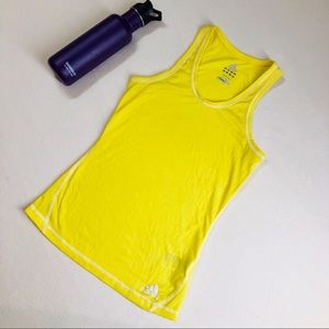 Adidas Climalite Workout Tank In Yellow Sz XS